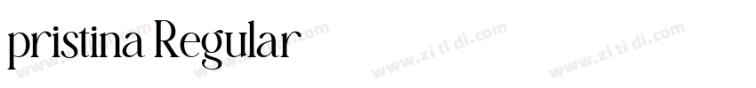 pristina Regular字体转换